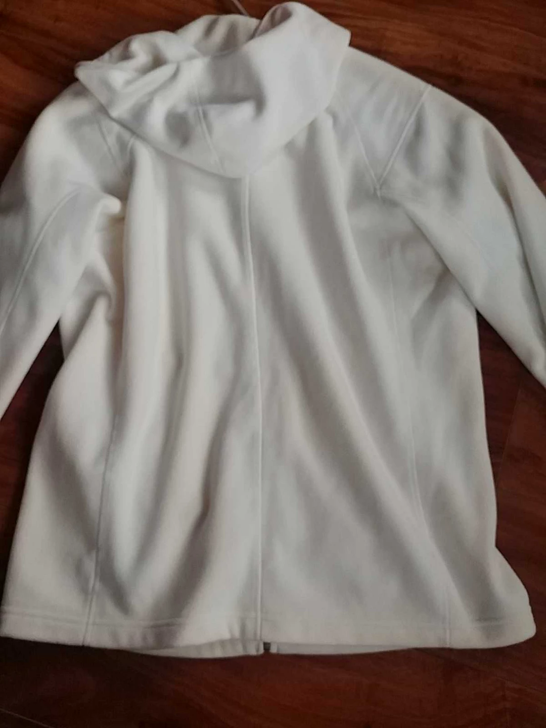 Denver Hayes White Fleece Zip-Up Hoodie - Size M - photo 3