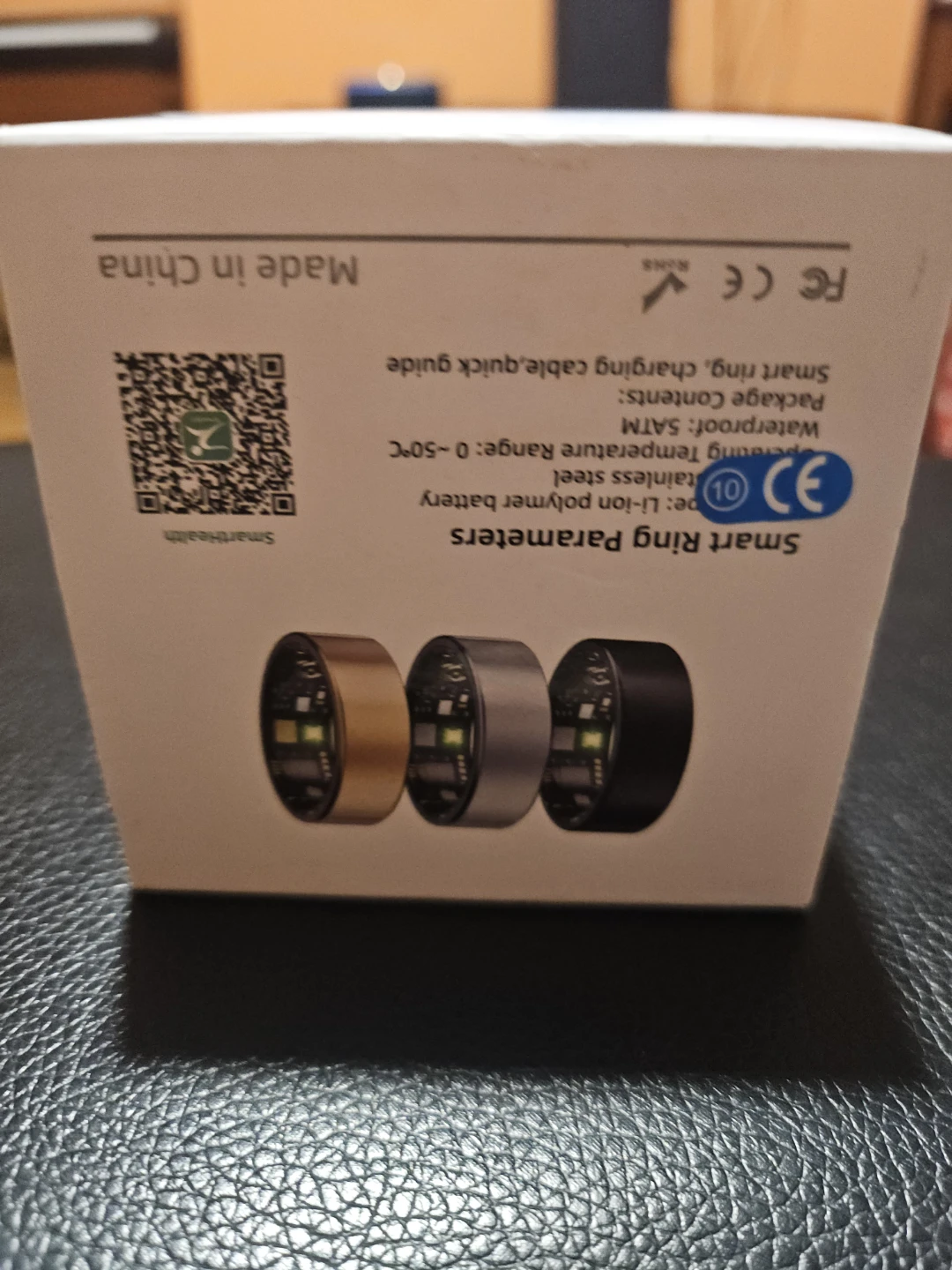 Smart Ring with Charging Cable