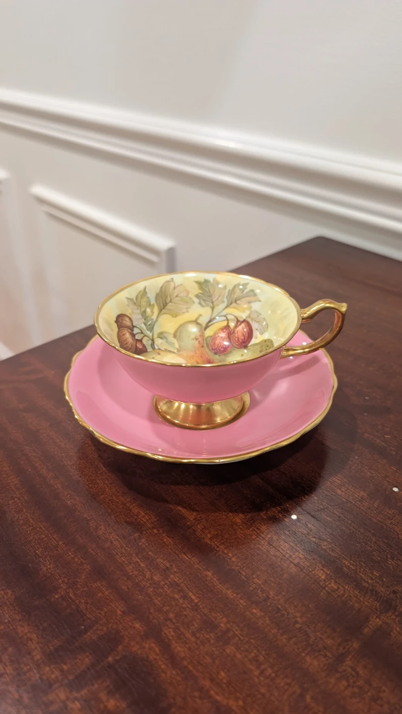 Pink Hammersley Teacup and Saucer