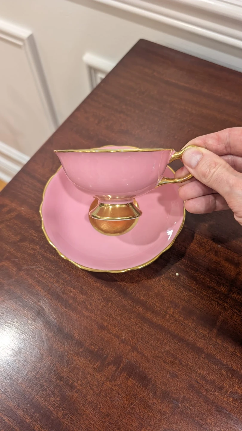 Pink Hammersley Teacup and Saucer - photo 4