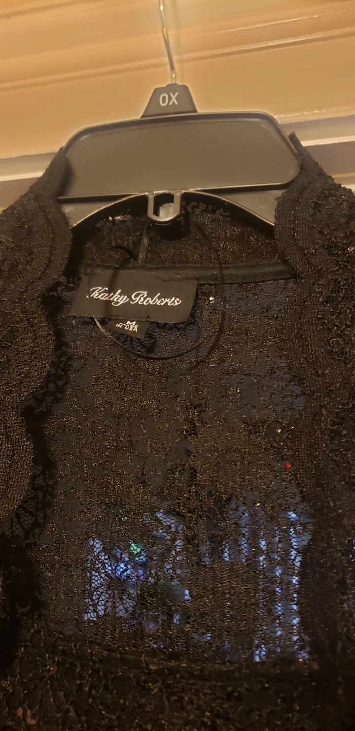Kathy Roberts Black Sequin Dress - Size Medium - photo 2