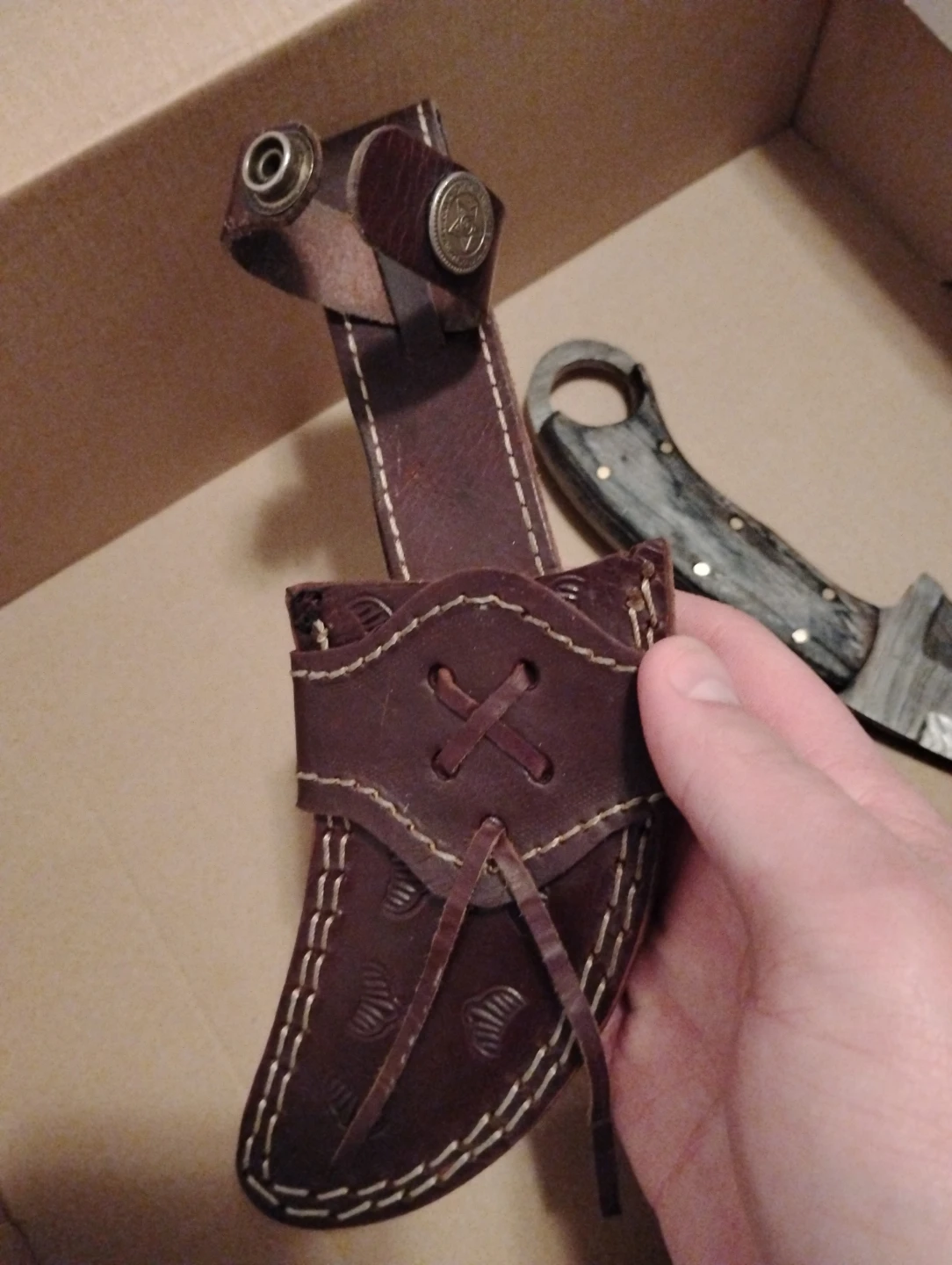 Curved Karambit Knife with Sheath - photo 3