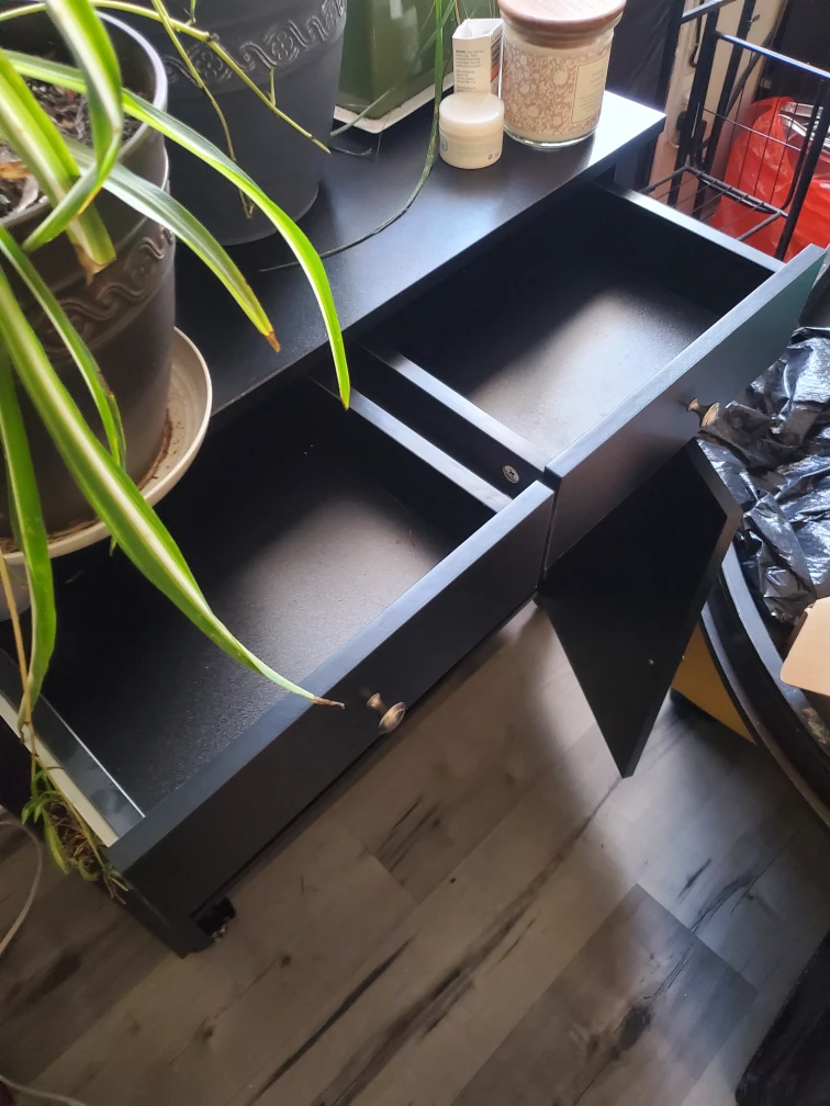 Kitchen Island Cart, Black - photo 4