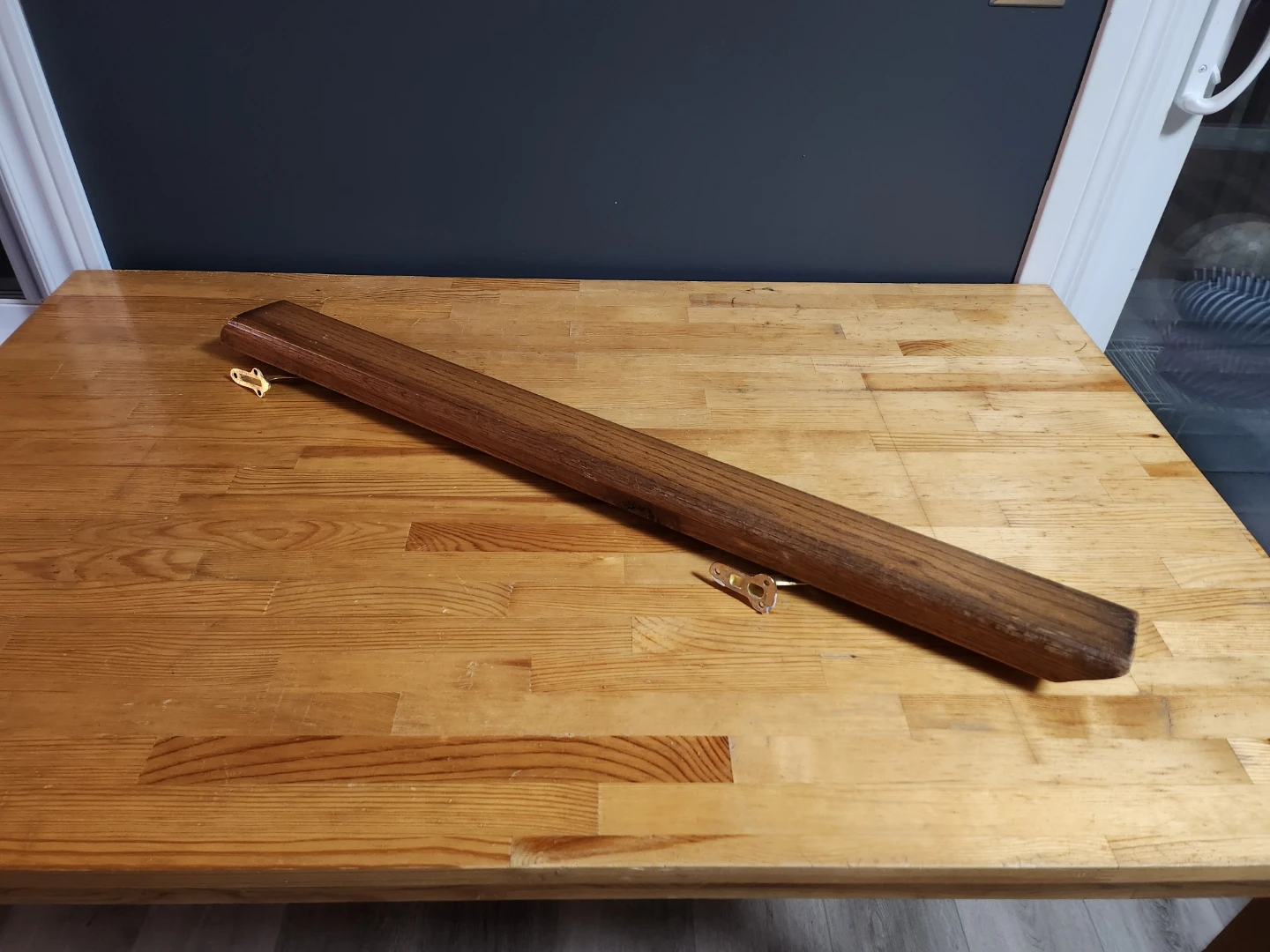 Wooden Handrail with Brackets