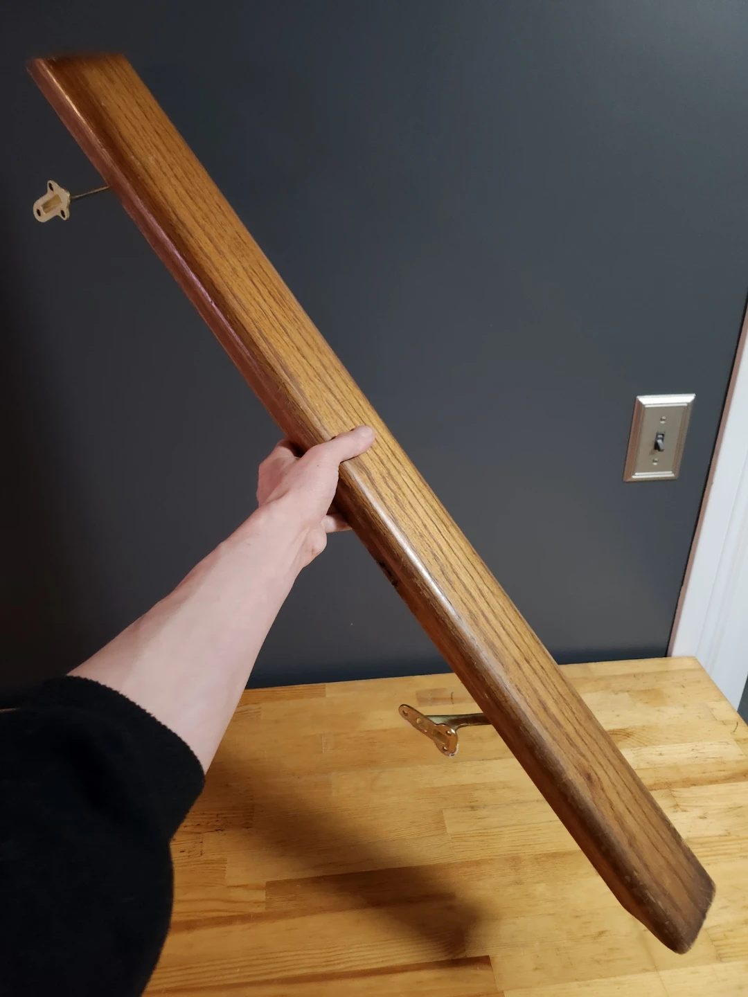 Wooden Handrail with Brackets - photo 3