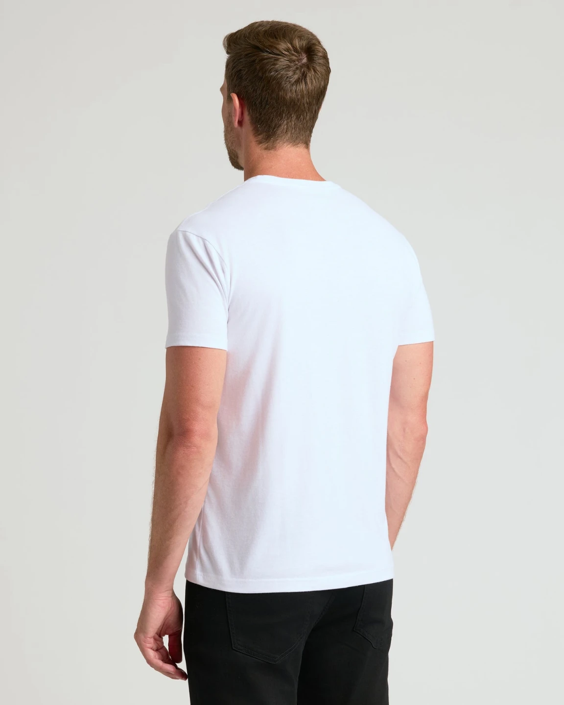 True Classic Men’s White Crew Neck T-Shirt XL | Premium Fit Soft - photo 5
