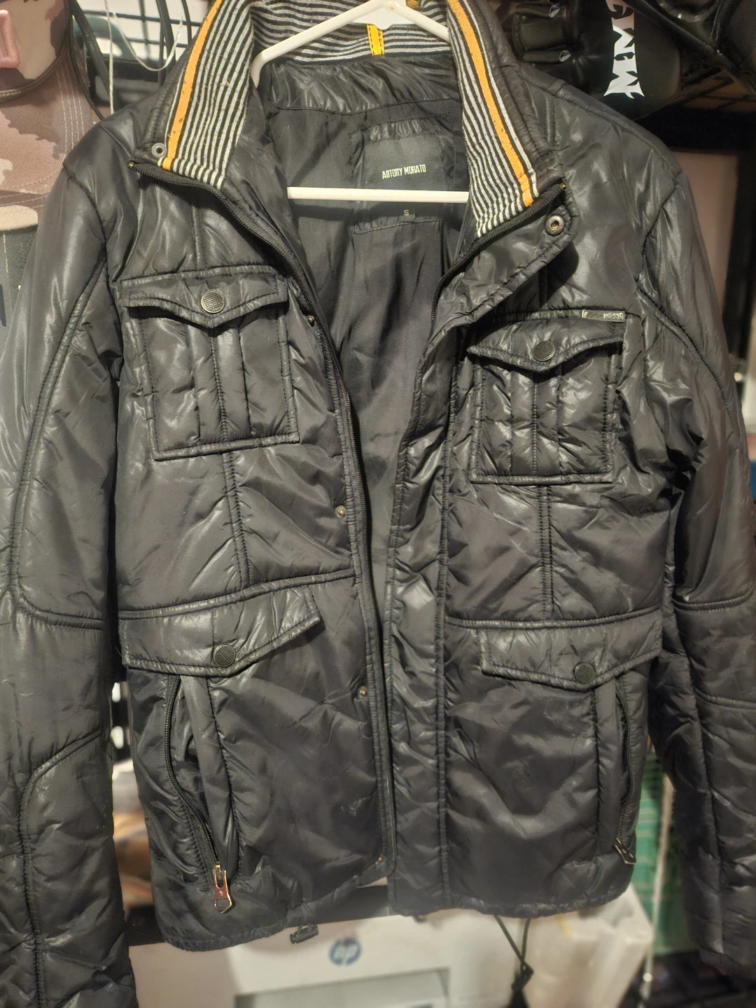 Antony Morato Black Puffer Jacket - Size S