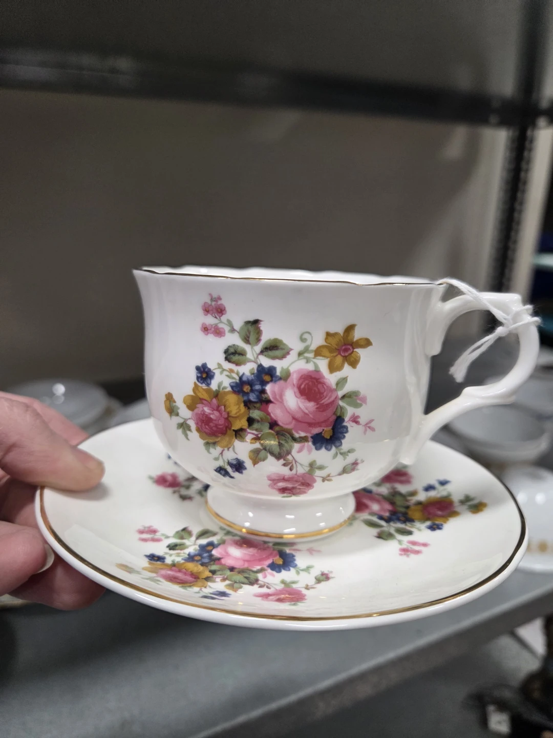 3 tea cup and saucer collection. Ainsley Pagoda and Sadler - photo 4