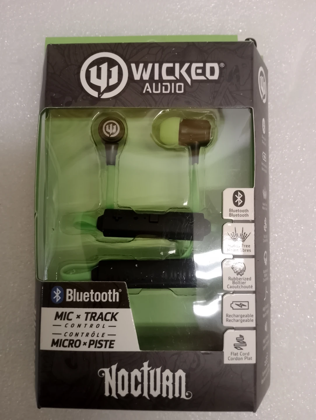 BNIB!!! Wicked Audio Nocturn Bluetooth Earbuds - Green