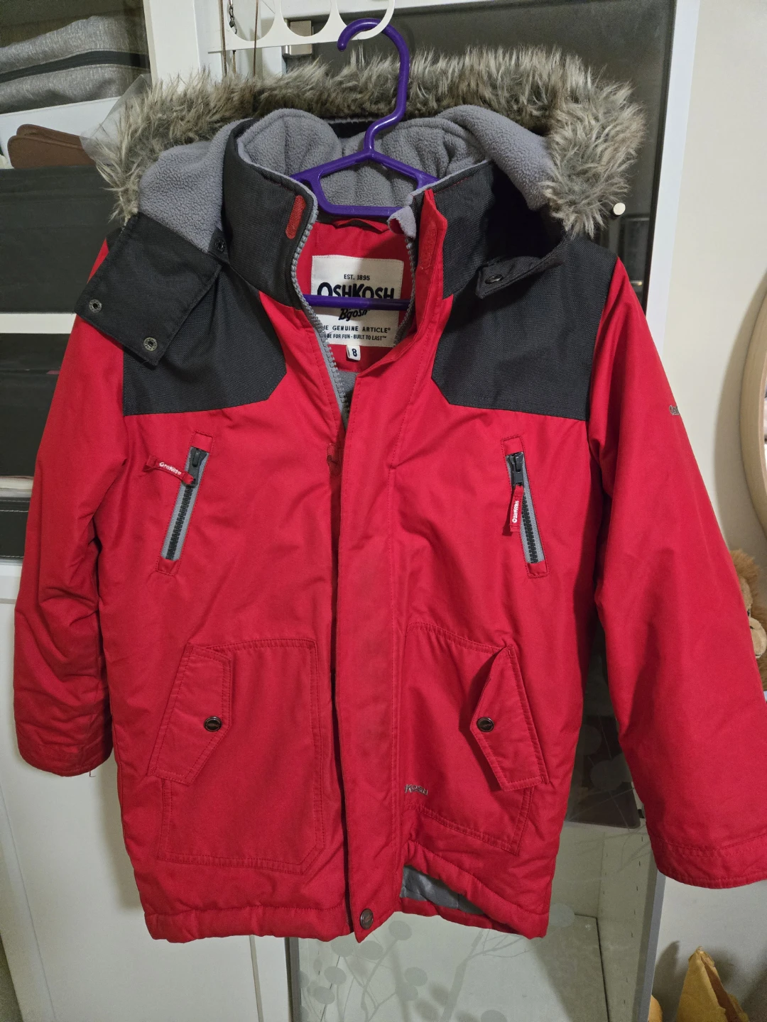 OshKosh Red Winter Coat Size 8