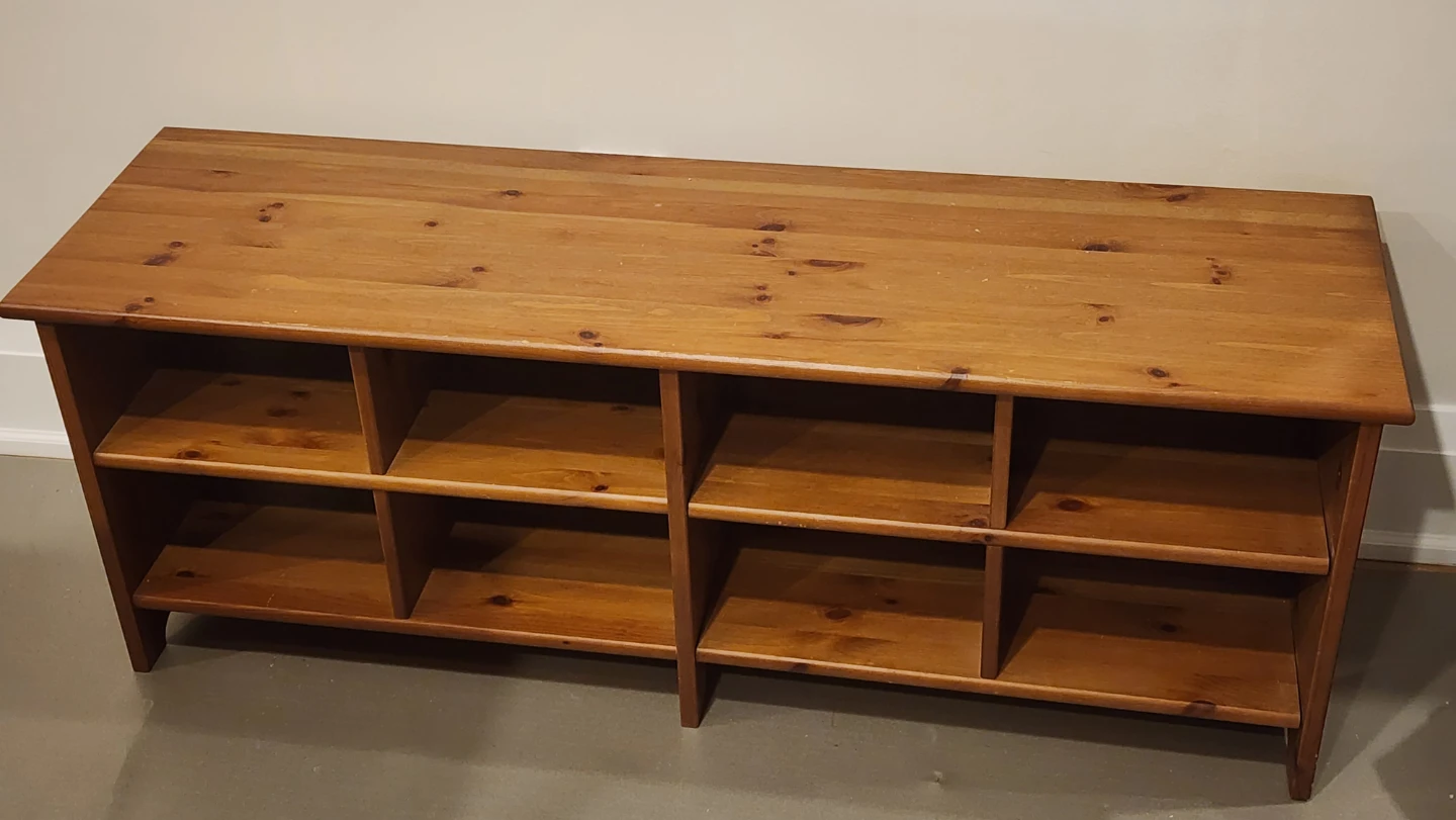 Wooden Shelf shoe bench