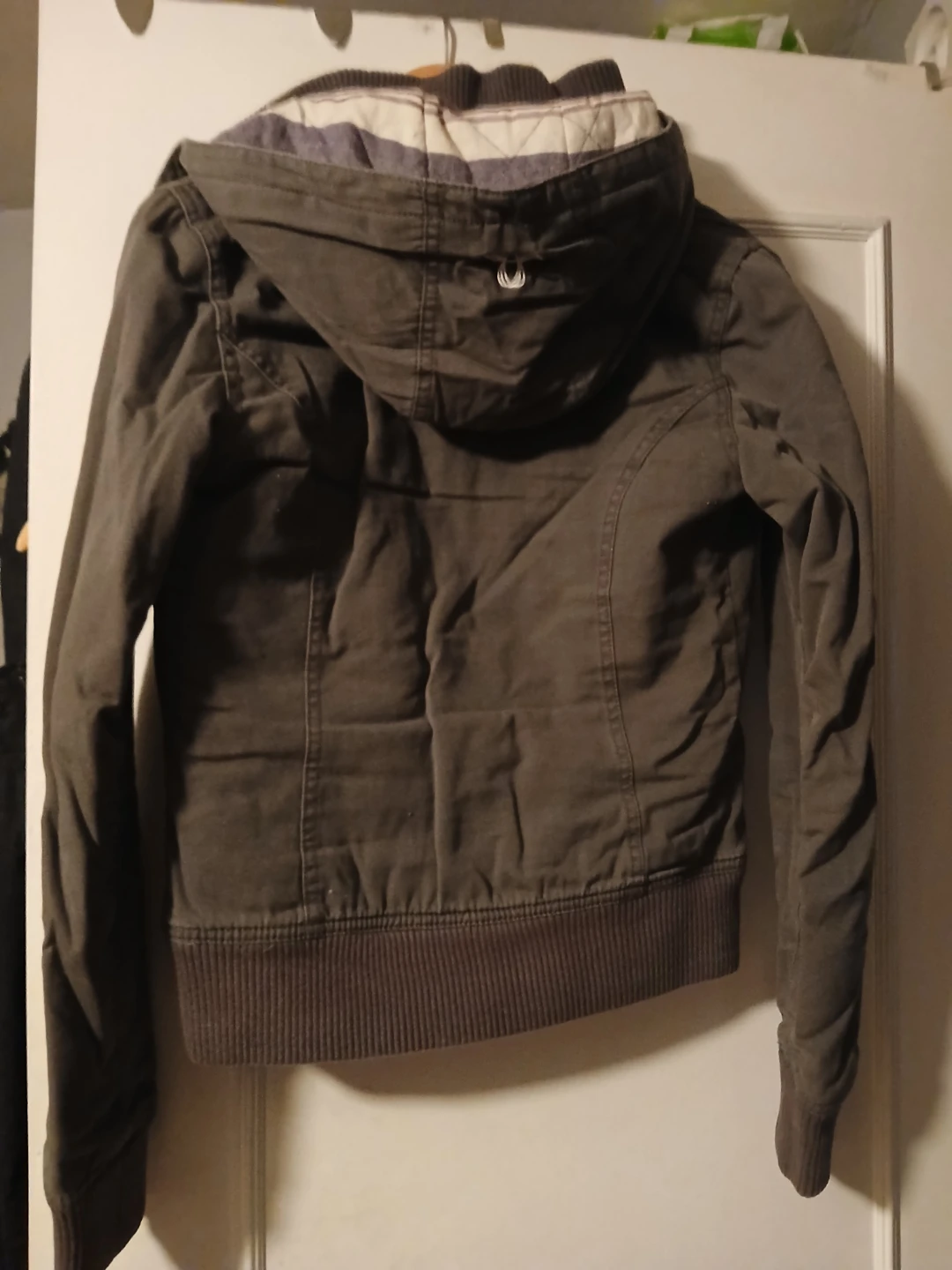 TNA Grey Hooded Jacket - Size Small - photo 3
