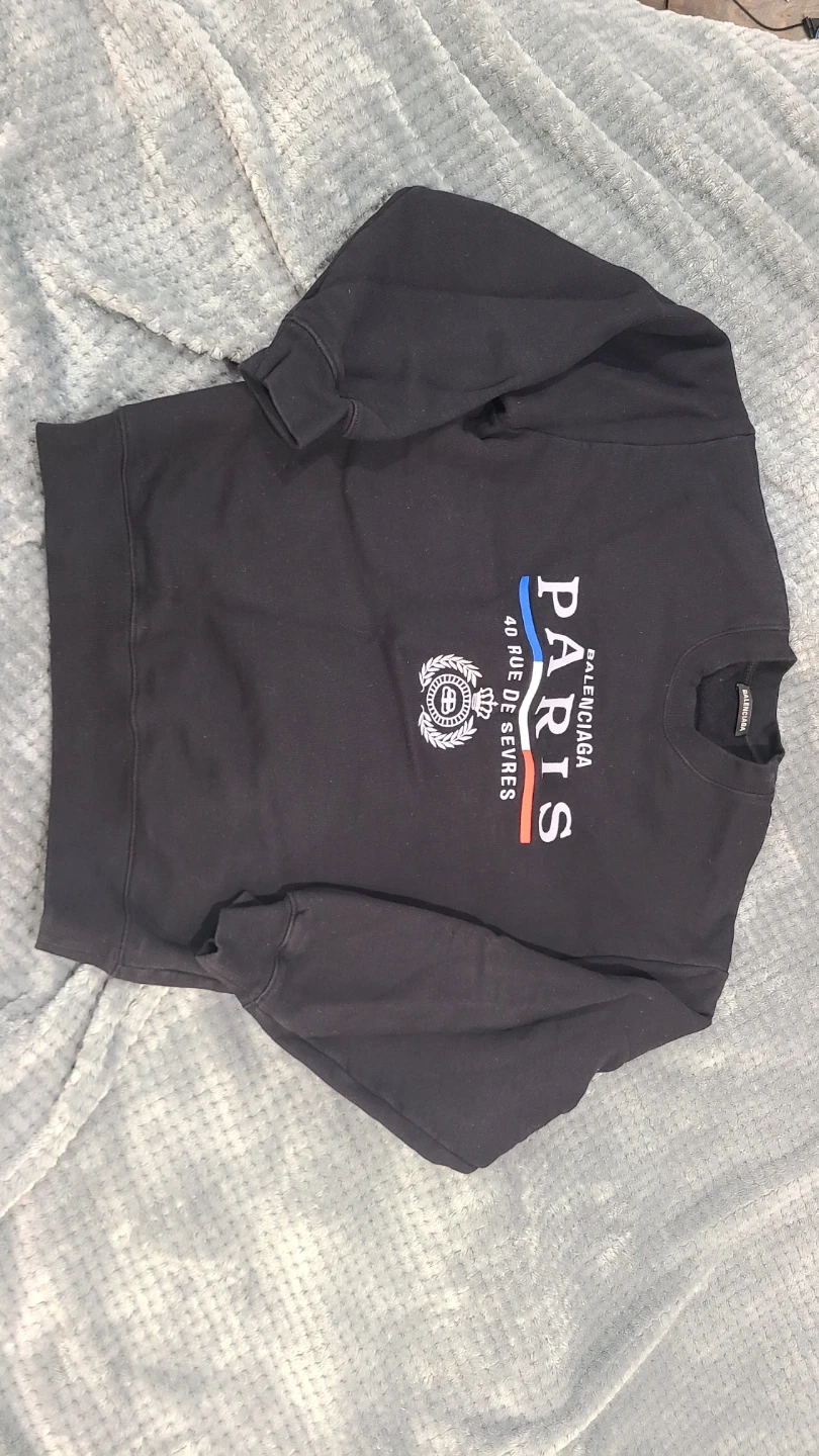 Balenciaga Paris Black Sweatshirt
