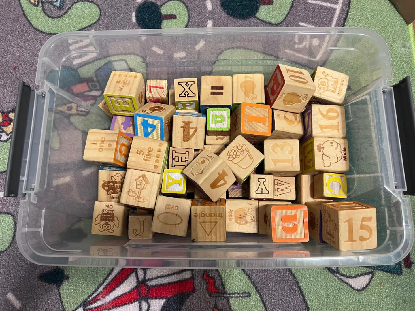 Wooden Alphabet & Number Blocks 🥕