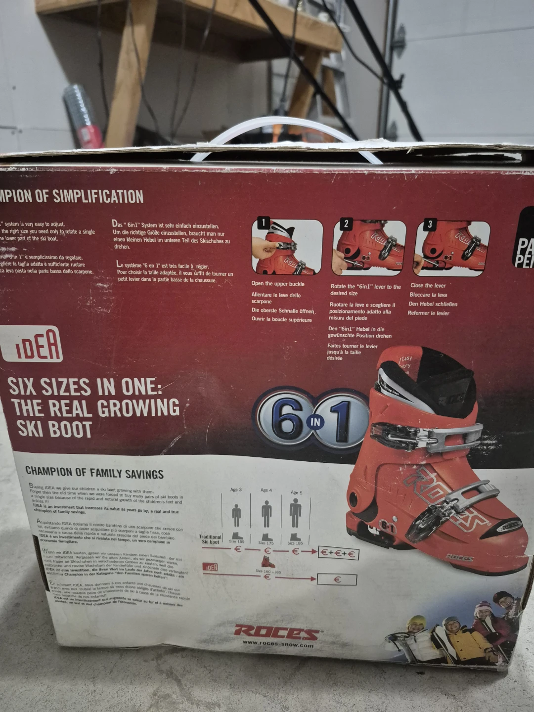 Roces Idea 6-in-1 Growing Ski Boot