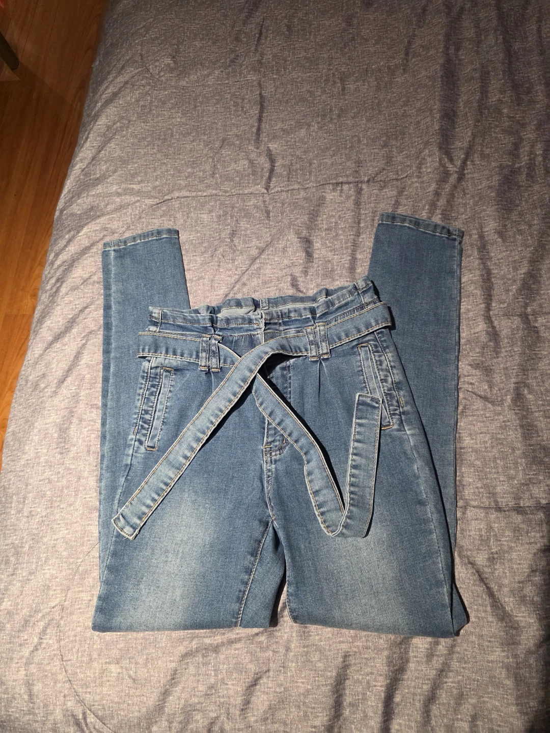 High Waisted Denim Jeans - photo 3