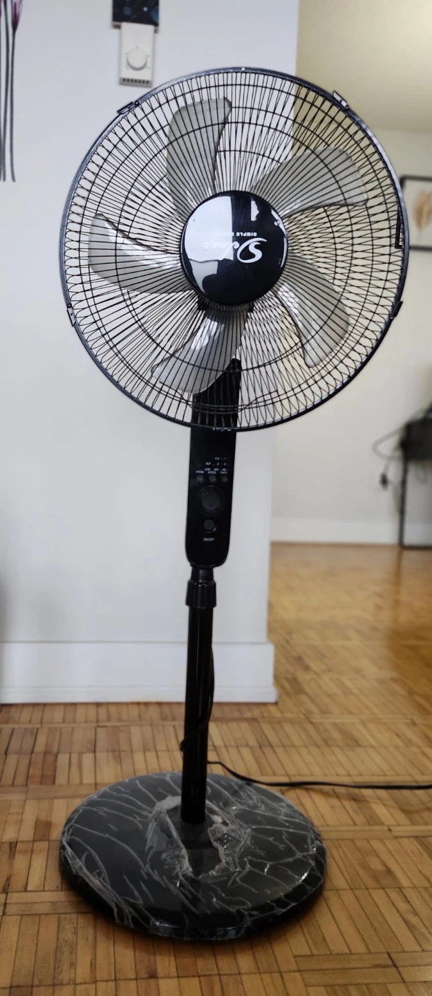 Powerful pedestal Fan - Black