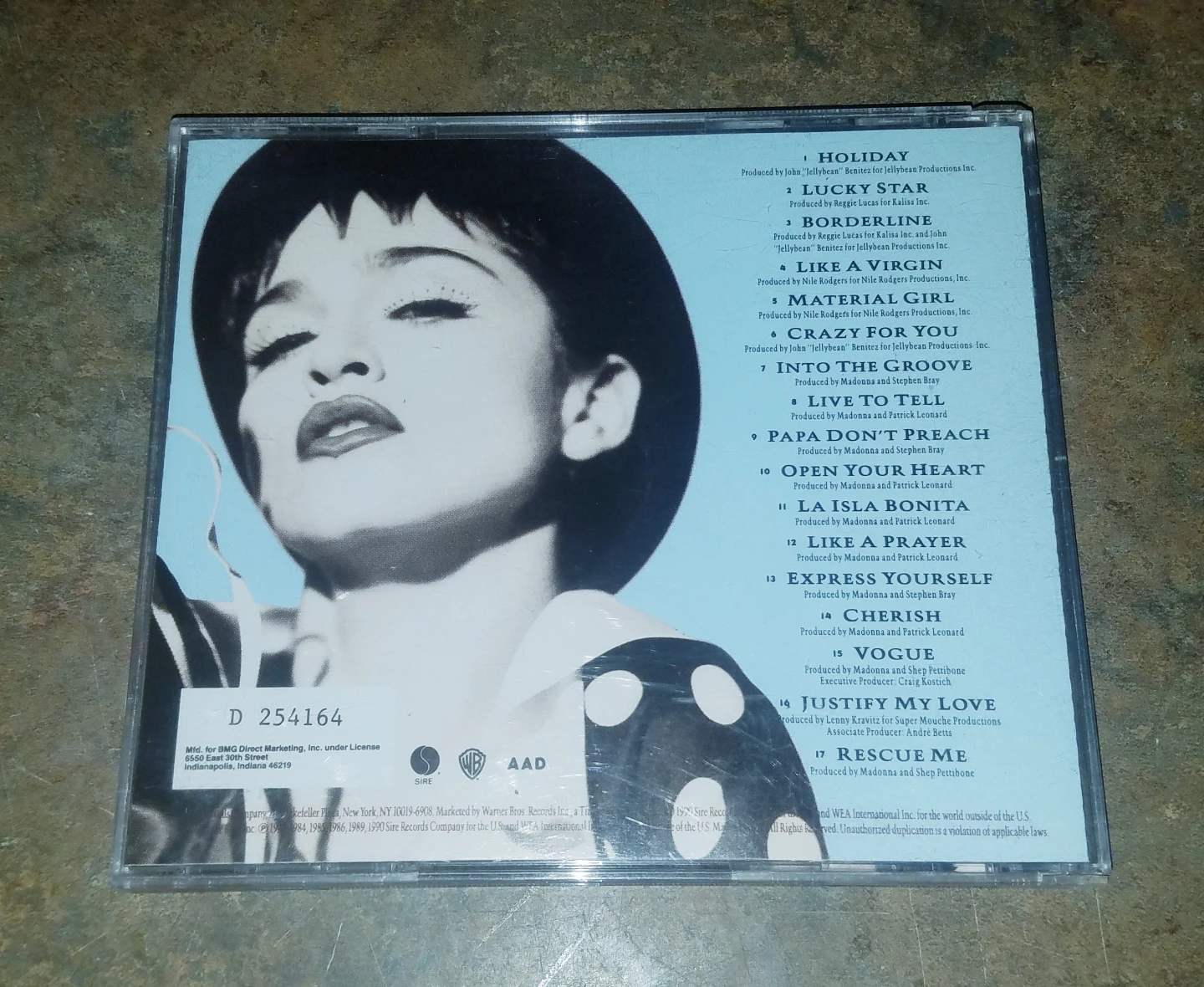 The Immaculate Collection by Madonna Mint Condition CD 1990 - photo 2