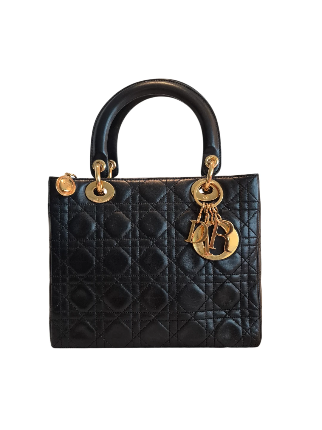 Lady Dior Cannage Lambskin Handbag