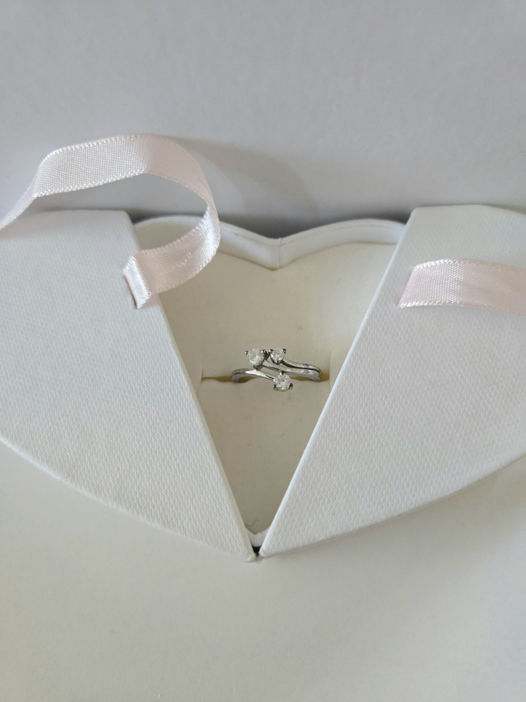 Size 5 Stainless Steel Ring Heart Box Valentine Fashion Clothing - photo 2