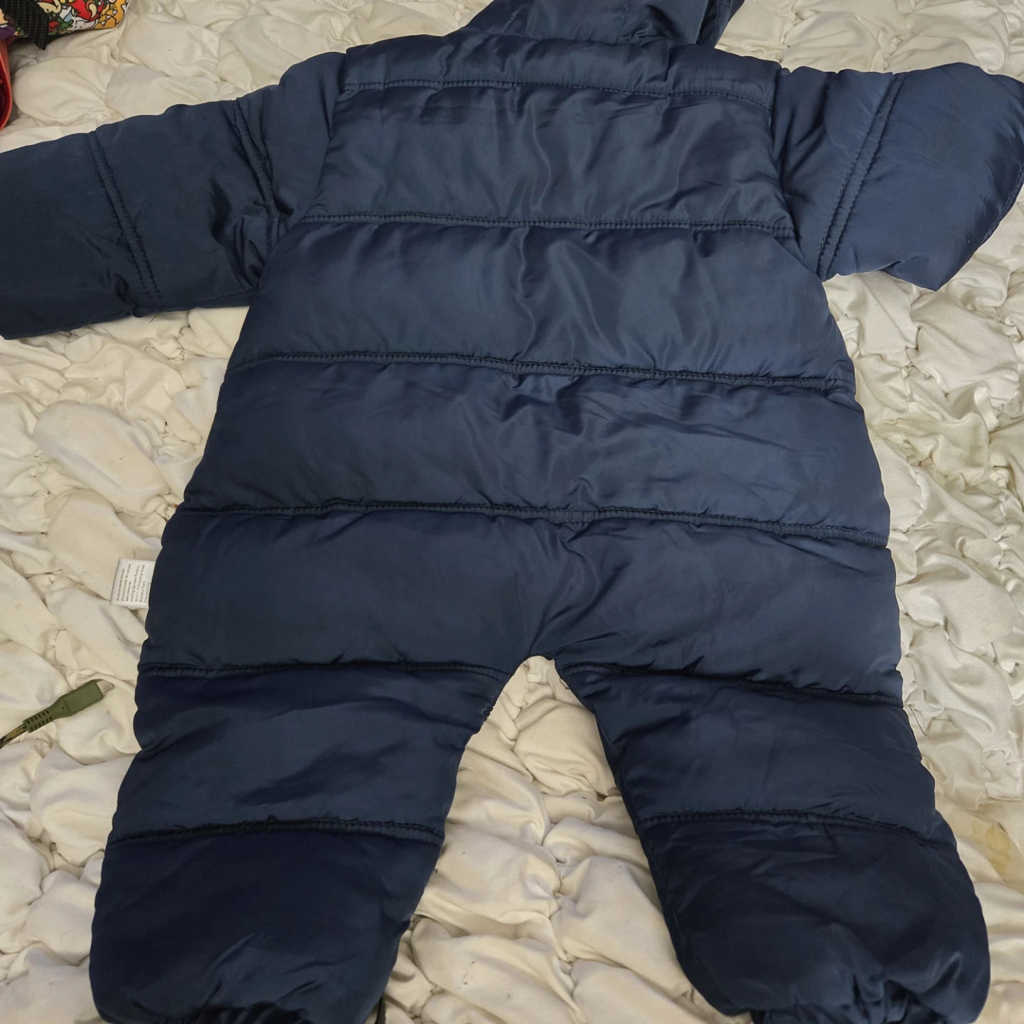 Blue Padded Baby Snowsuit - photo 2