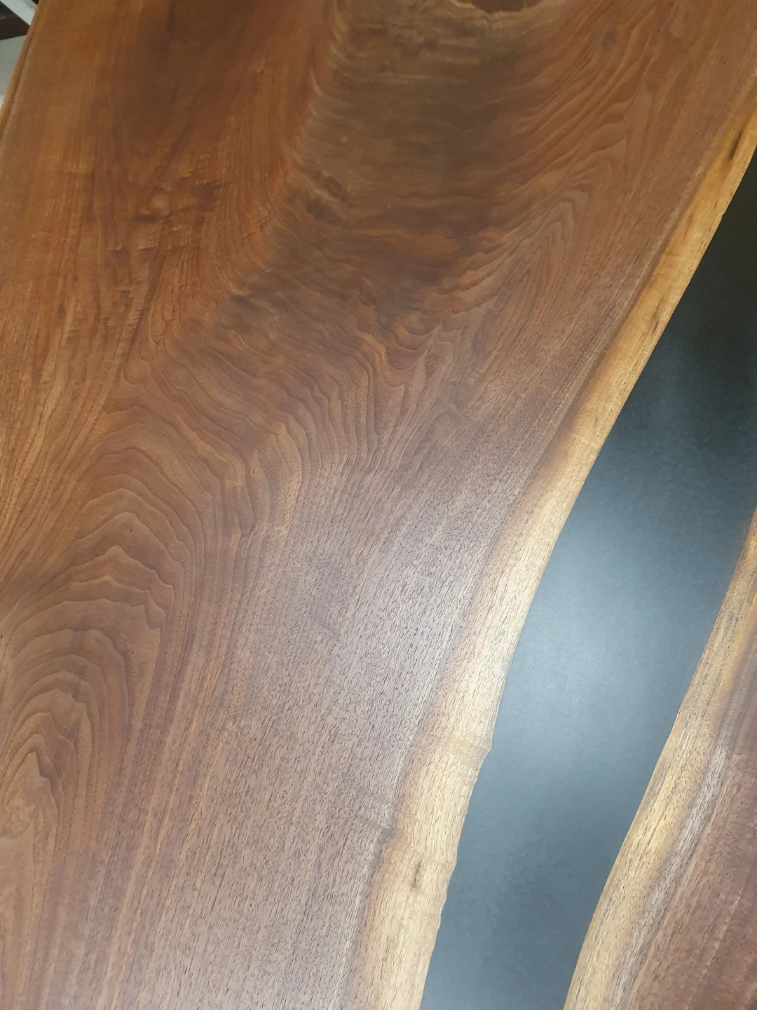 Black Walnut Dining Table with Black Epoxy River - photo 3