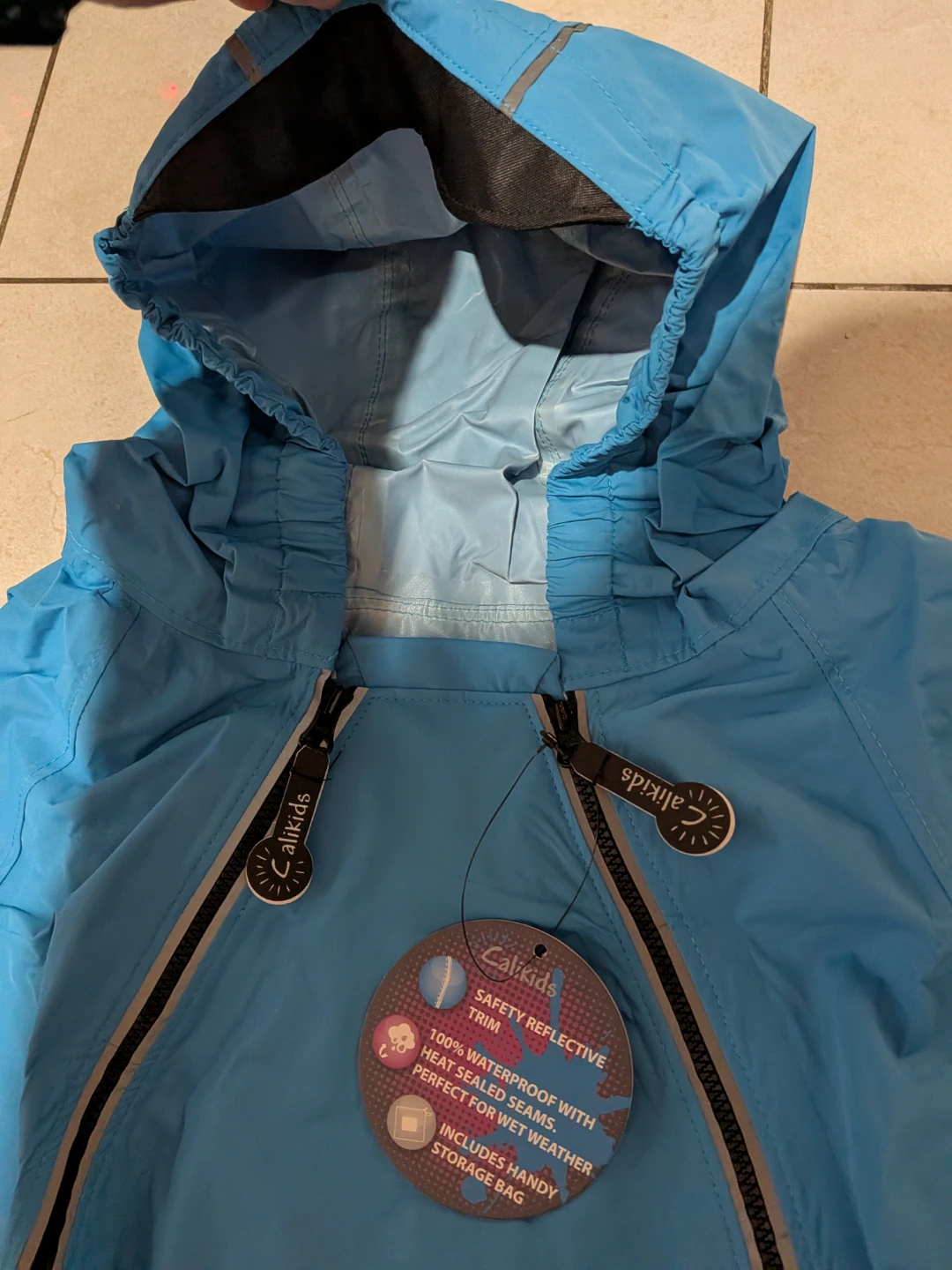 Calikids Rain Suit - Size 5Y - Blue - photo 2