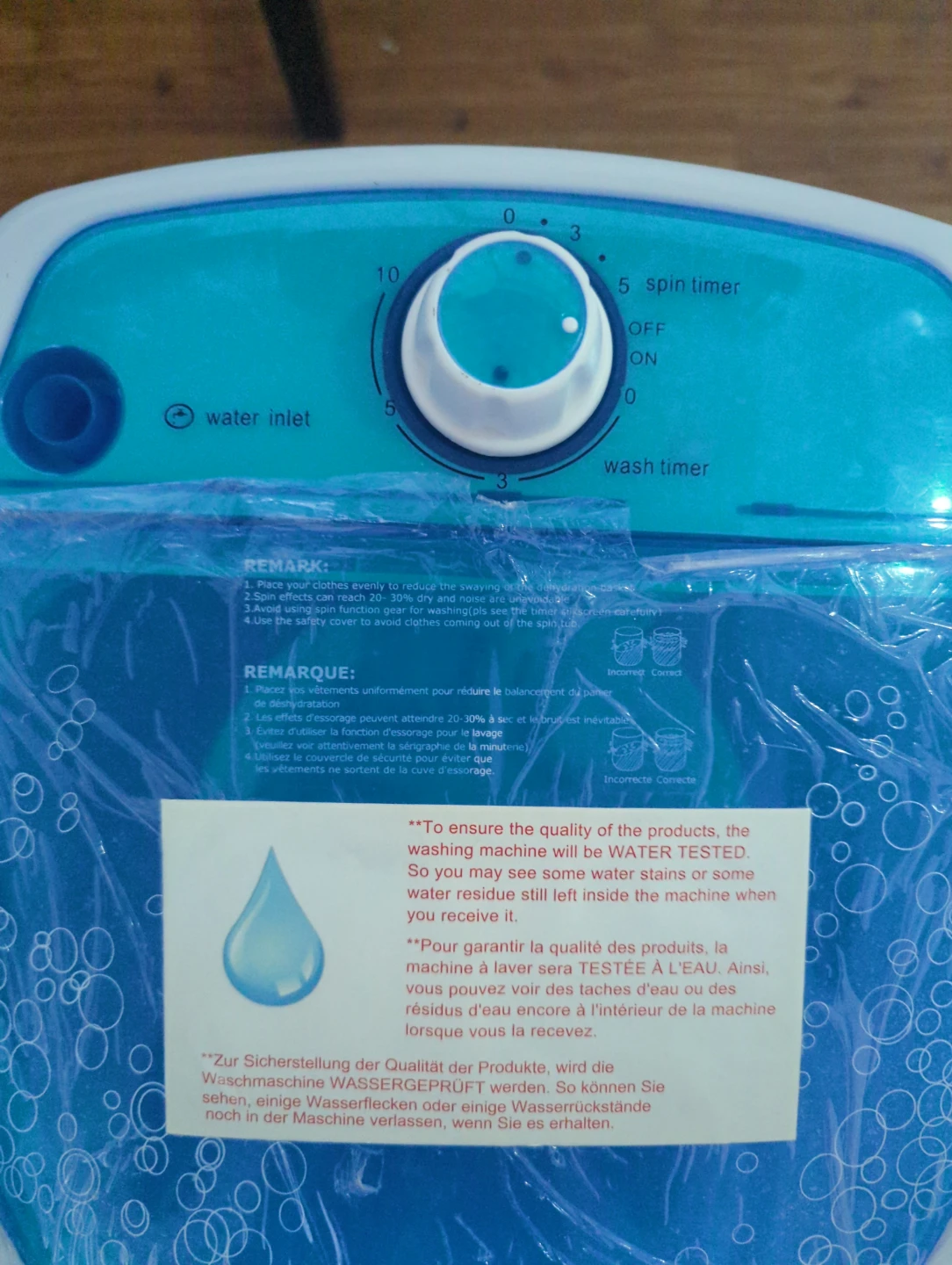 Mini Washing Machine - 5.5LBS Capacity - photo 2