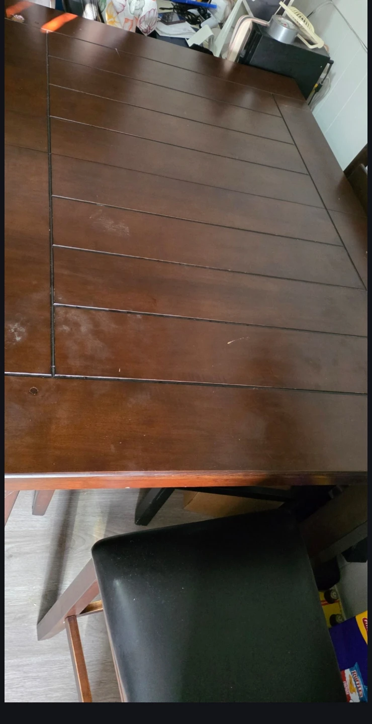Dining Table with Chairs - Brown - photo 2
