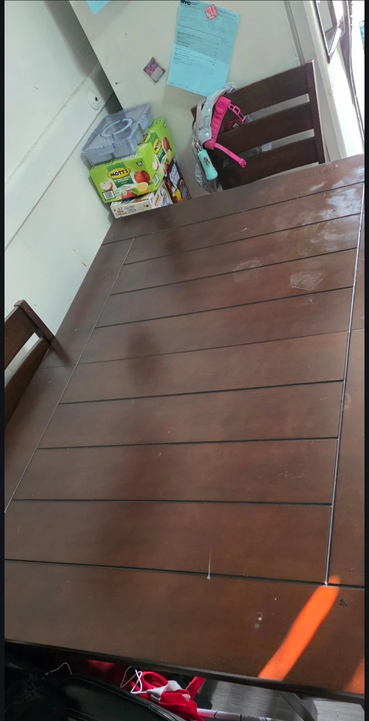 Dining Table with Chairs - Brown - photo 3