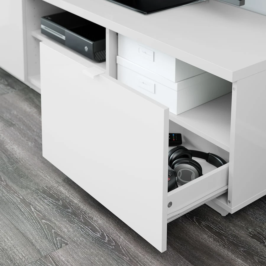 IKEA BESTA TV Unit - White, 63" - photo 3