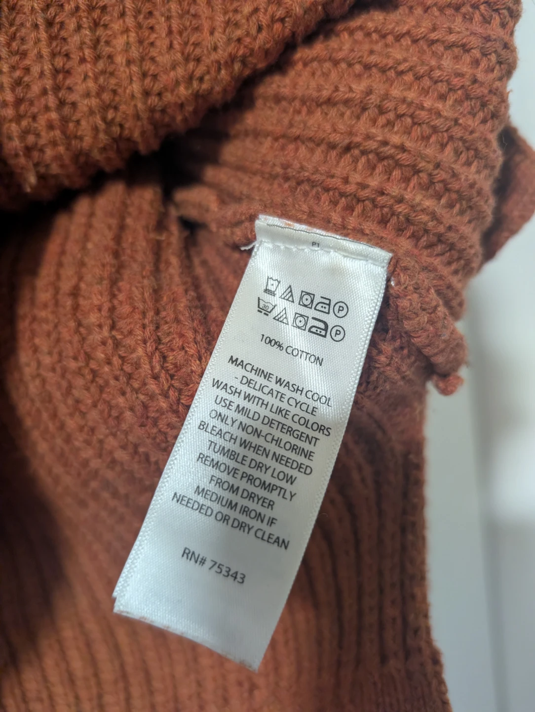 Max Studio XS Rust Cotton Sweater - - fits medium - photo 3