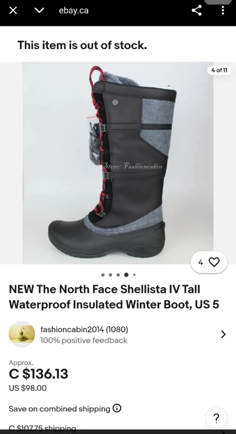 The North Face Shellista IV Winter Boots 🥕 size 8 - photo 2