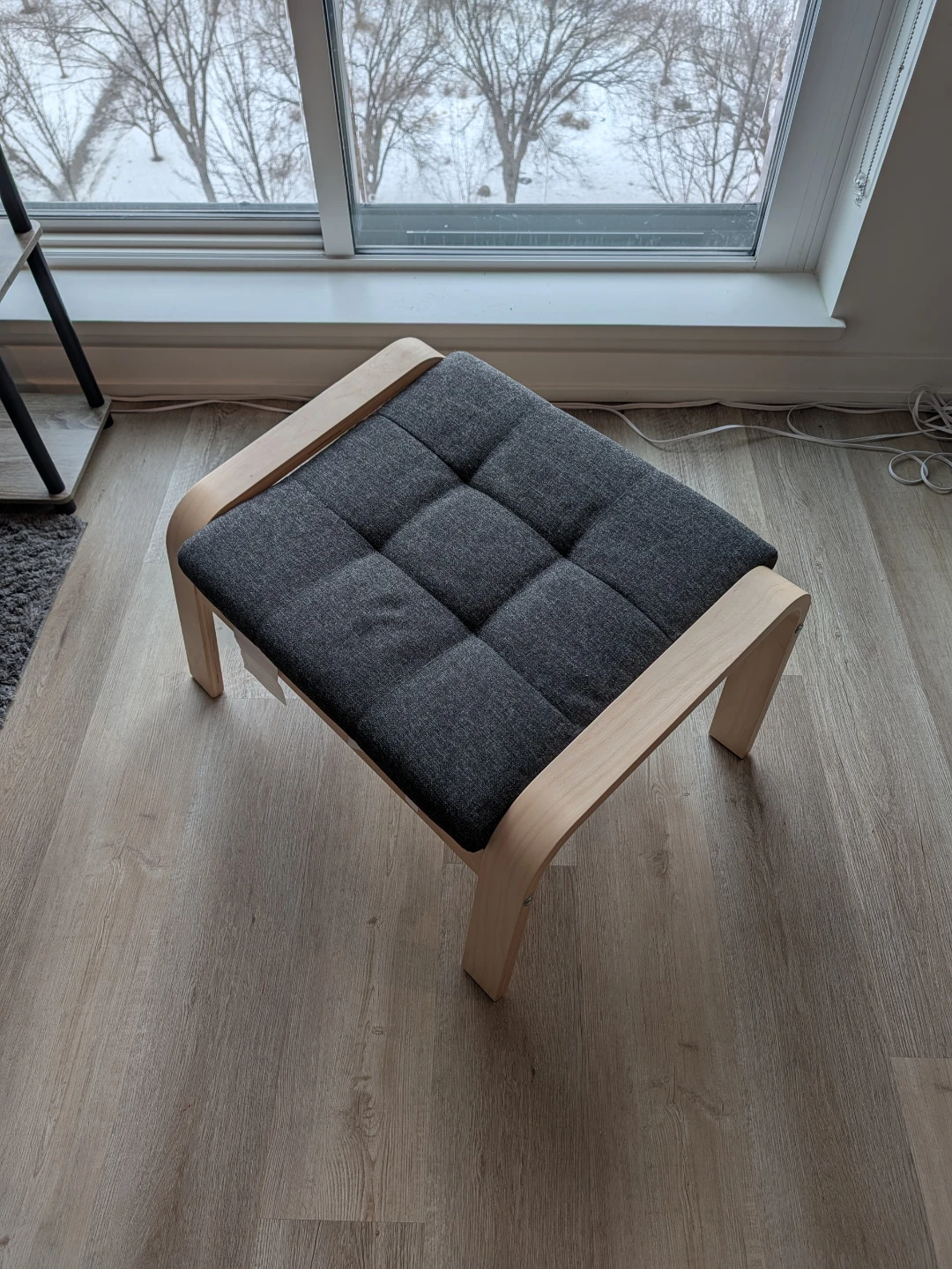 IKEA Poang Chair - Grey + matching Ottoman - photo 5