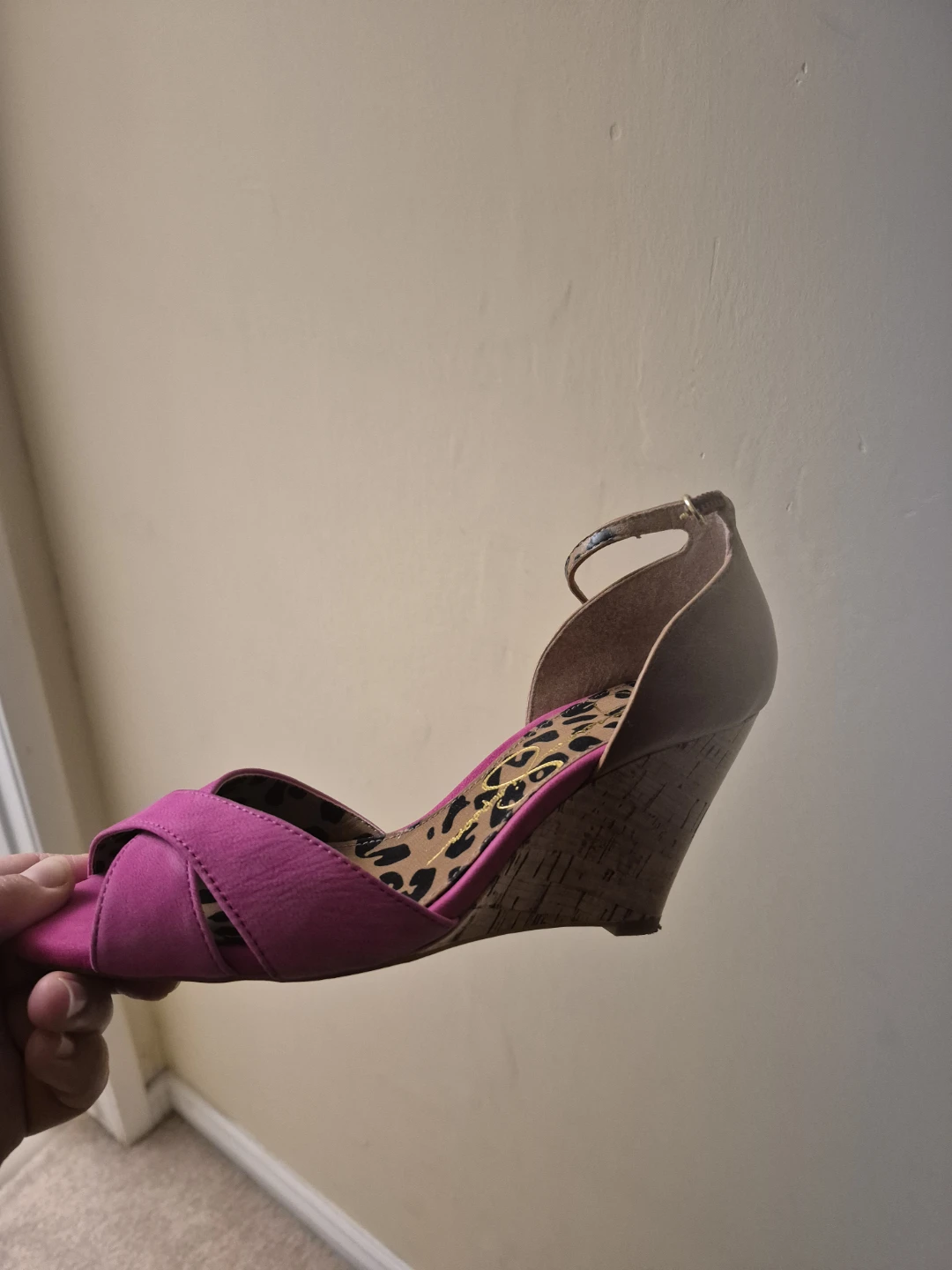 Jessica Simpson Pink Wedge Heels - Size 7