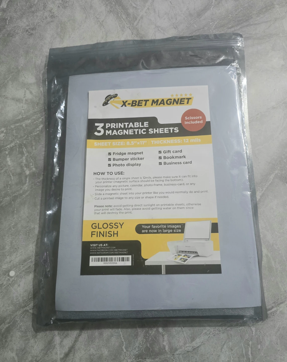 X-Bet Magnet 3 Printable Magnetic Sheets