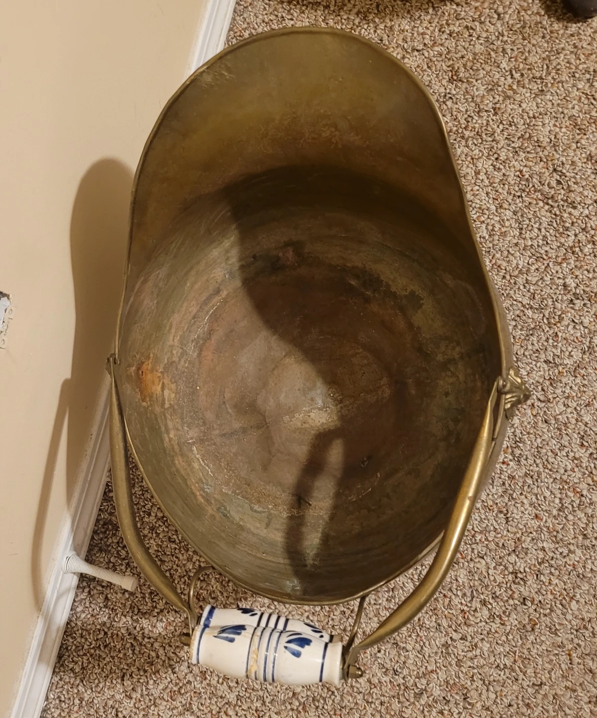 Large Brass Coal Bucket - photo 3
