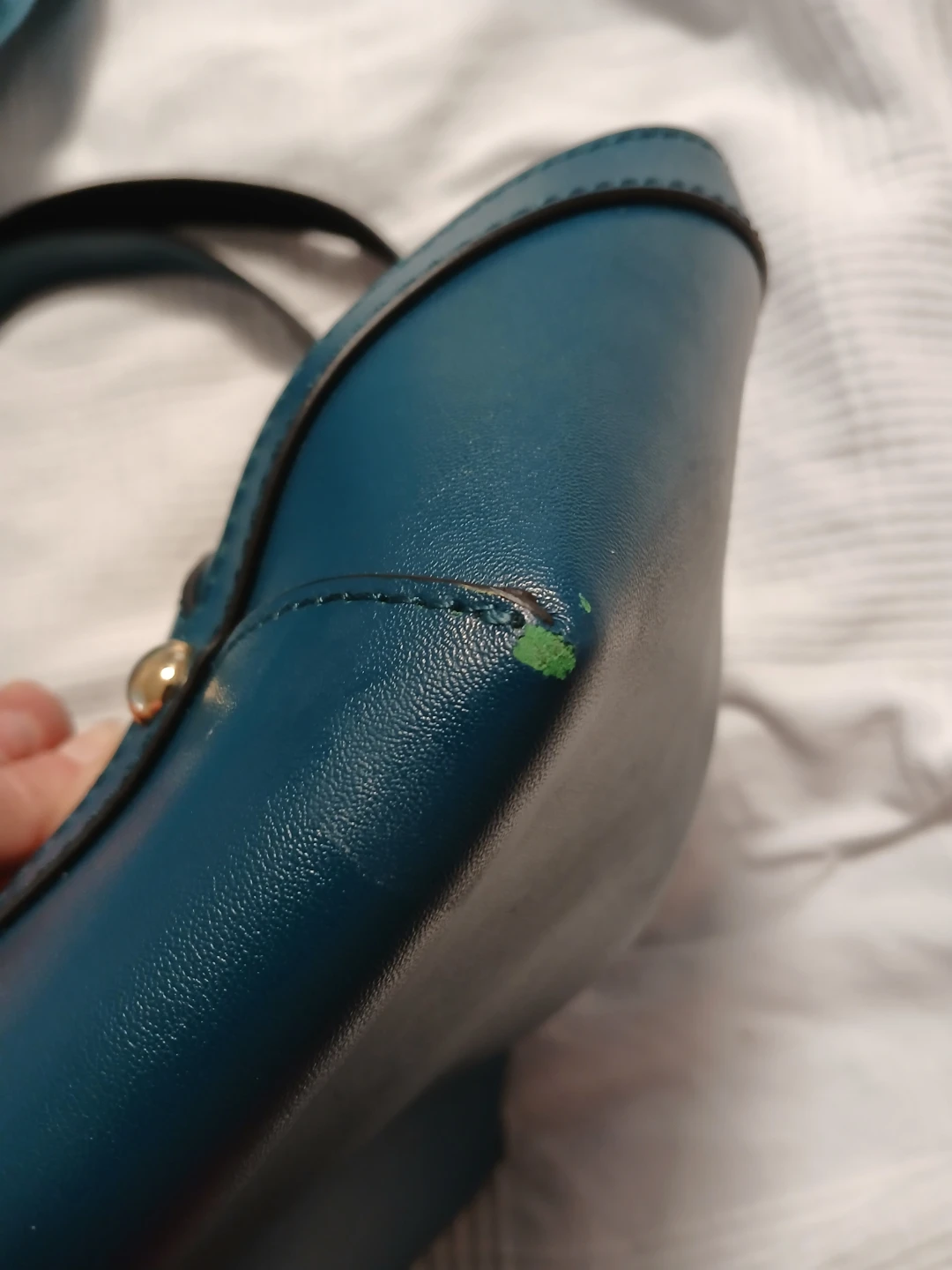 Danier Leather Teal Handbag 🥕 - photo 5