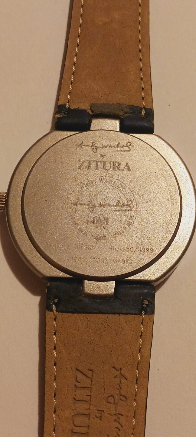 Andy Warhol Zitura Limited Edition Watch. Needs a battery. - photo 4