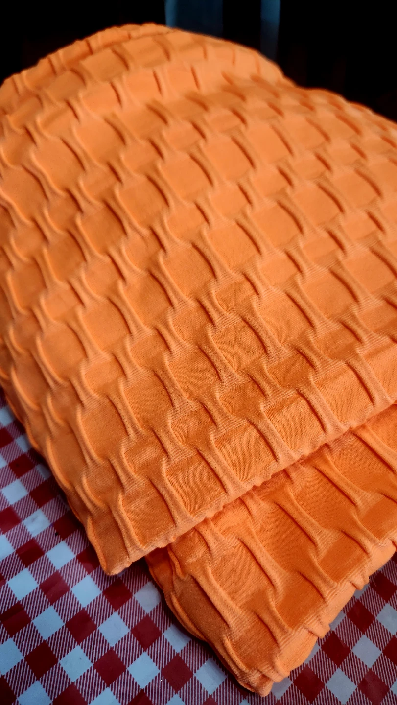 Orange Textured Leggings - photo 4