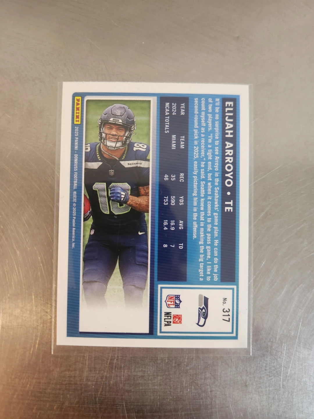 2023 Panini Rookies Football Elijah Arroyo Card - photo 2