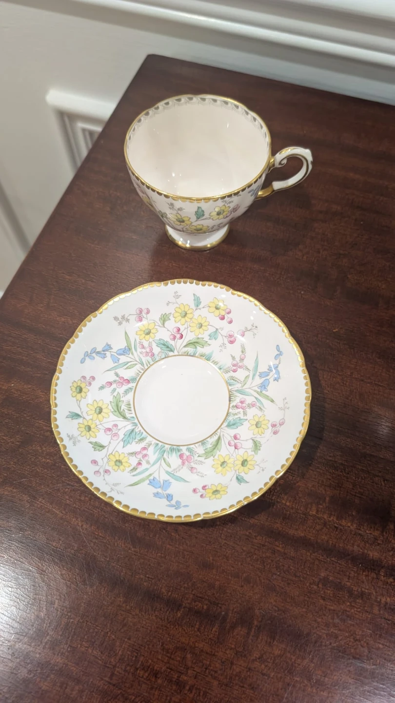 Tuscan Fine Bone China Teacup and Saucer Set - photo 5