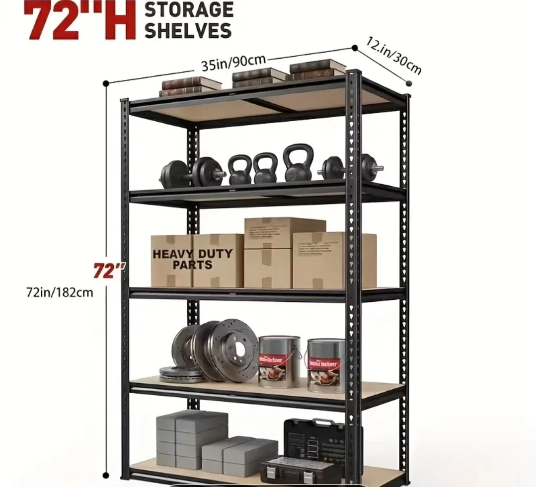 72" Tall Garage Shelving Unit - photo 2