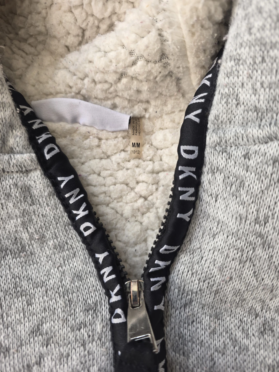 DKNY Gray Hoodie, Size M (10/12) - photo 2