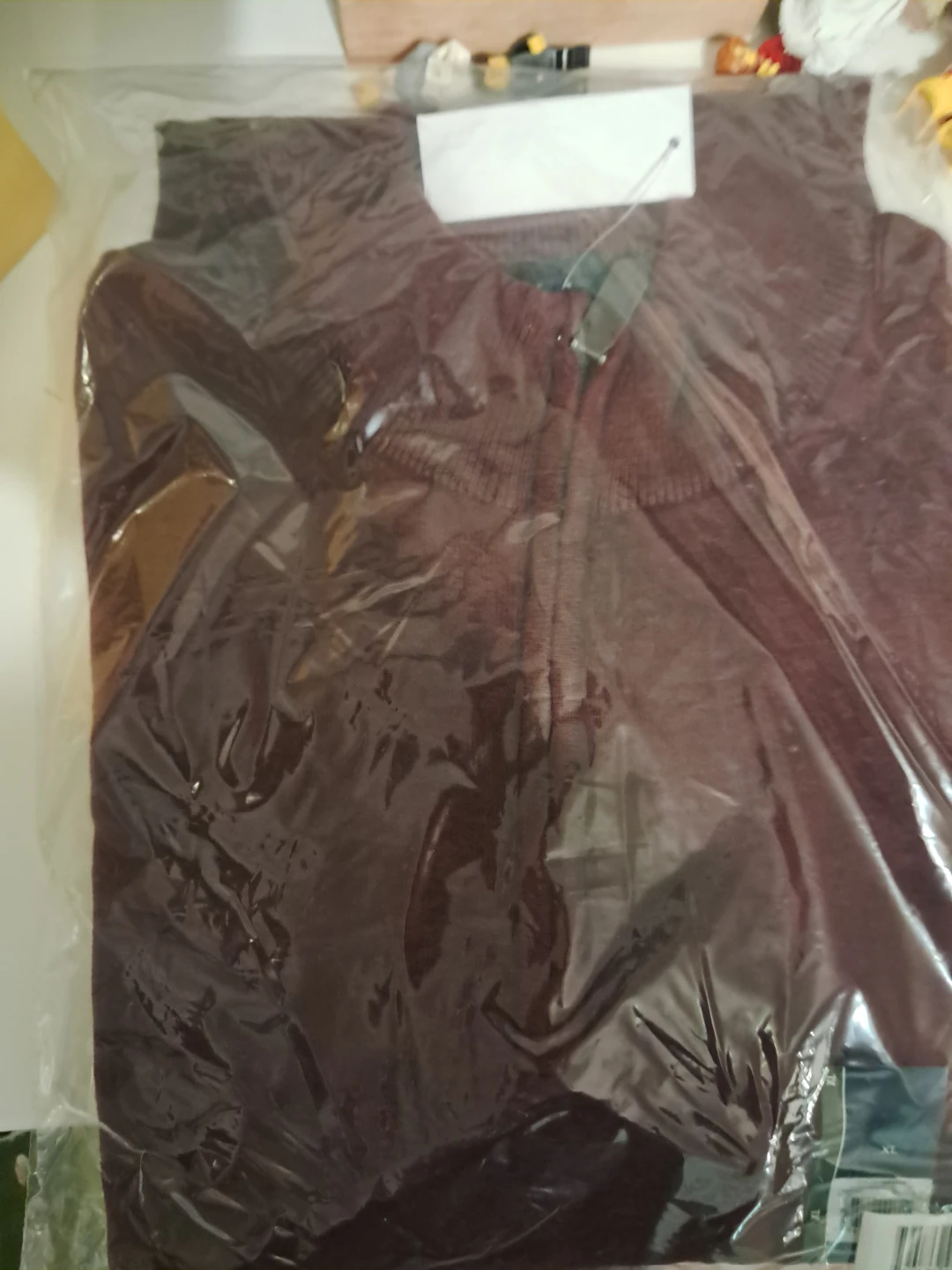 Brand New George Pomegranate Heather Qtr Zip Sweater XL - photo 2