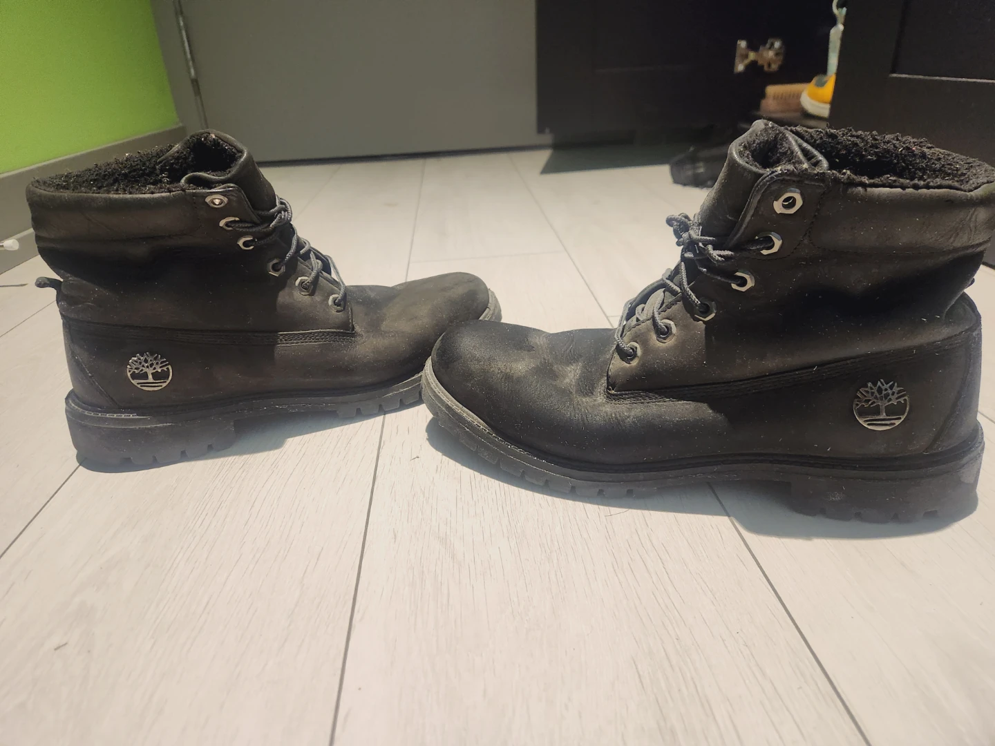 Timberland Grey Black Boots
