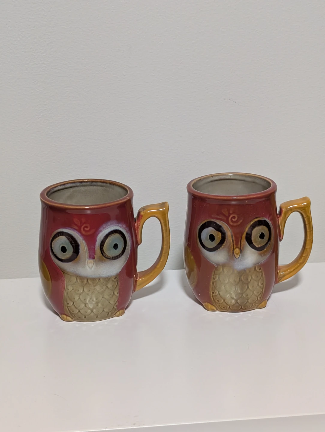 Gibson Home Owl Mugs (Set of 2)