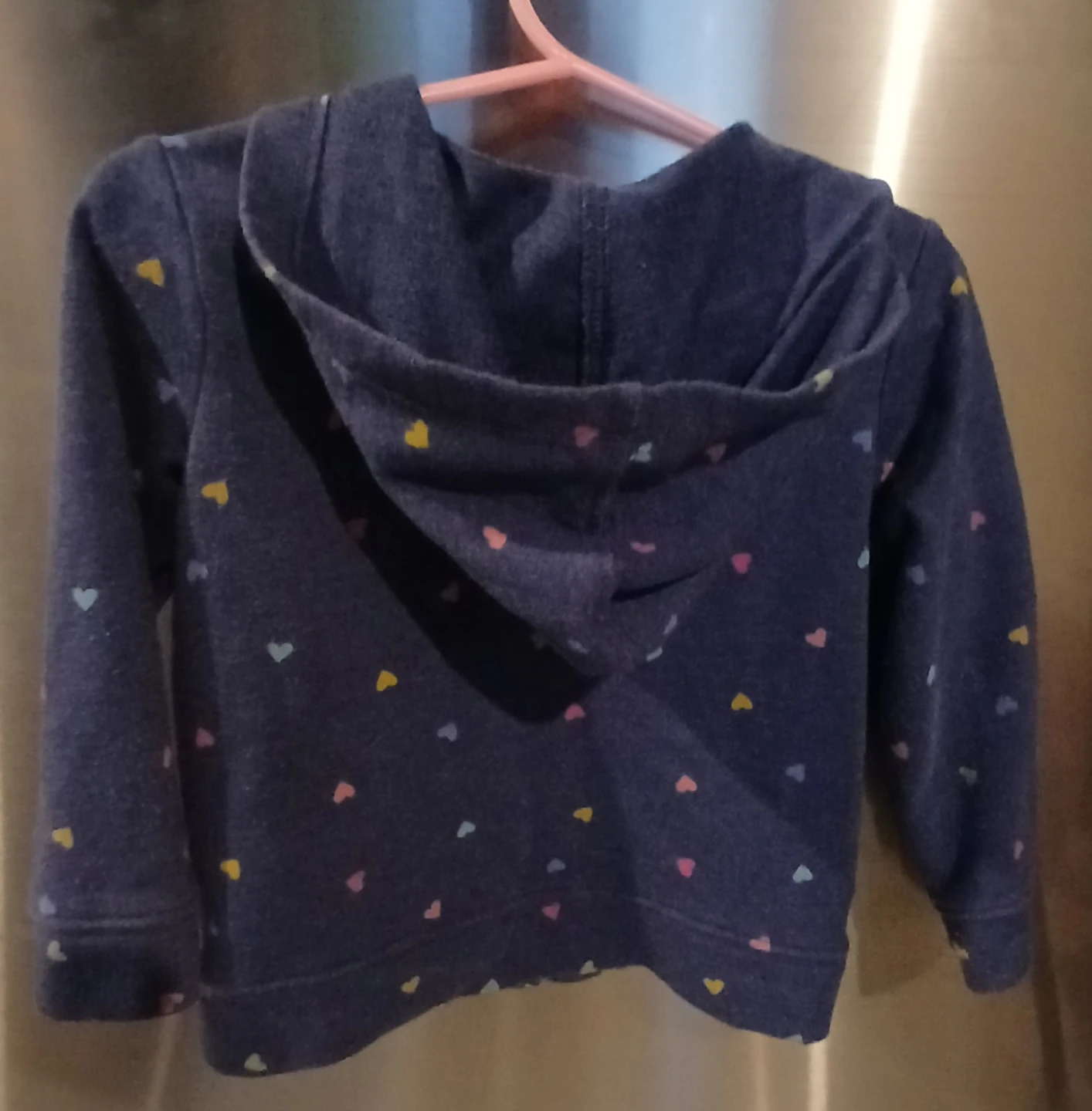 Cat & Jack Heart Print Hoodie - Size 2T - photo 2
