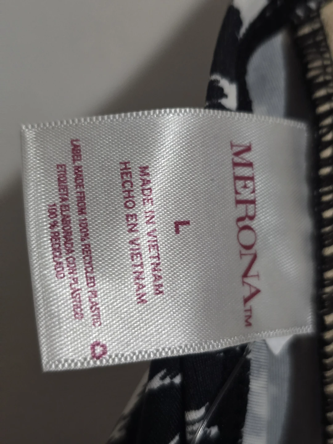 ​NWT Merona Women’s Tankini Top - Black & White - photo 4