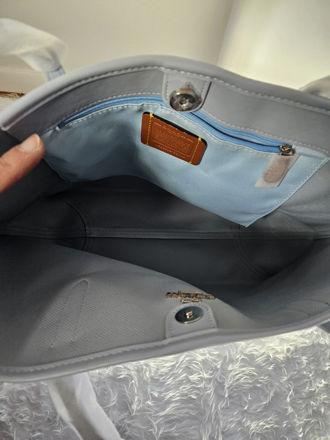Coach Sktech Sig Laurl Ice Blue Tote Bag - photo 4